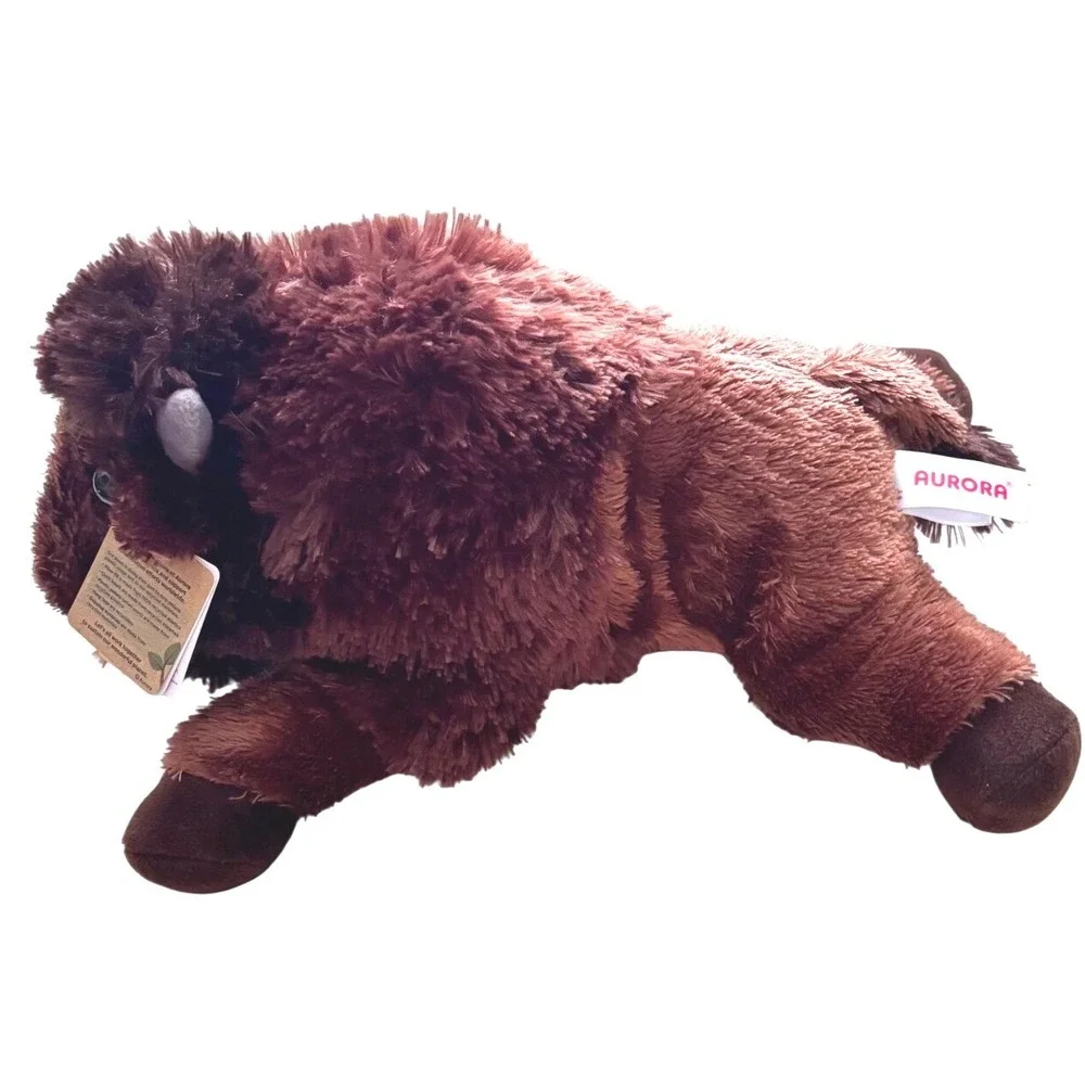 Aurora Flopsie Bison Buffalo Plush 12